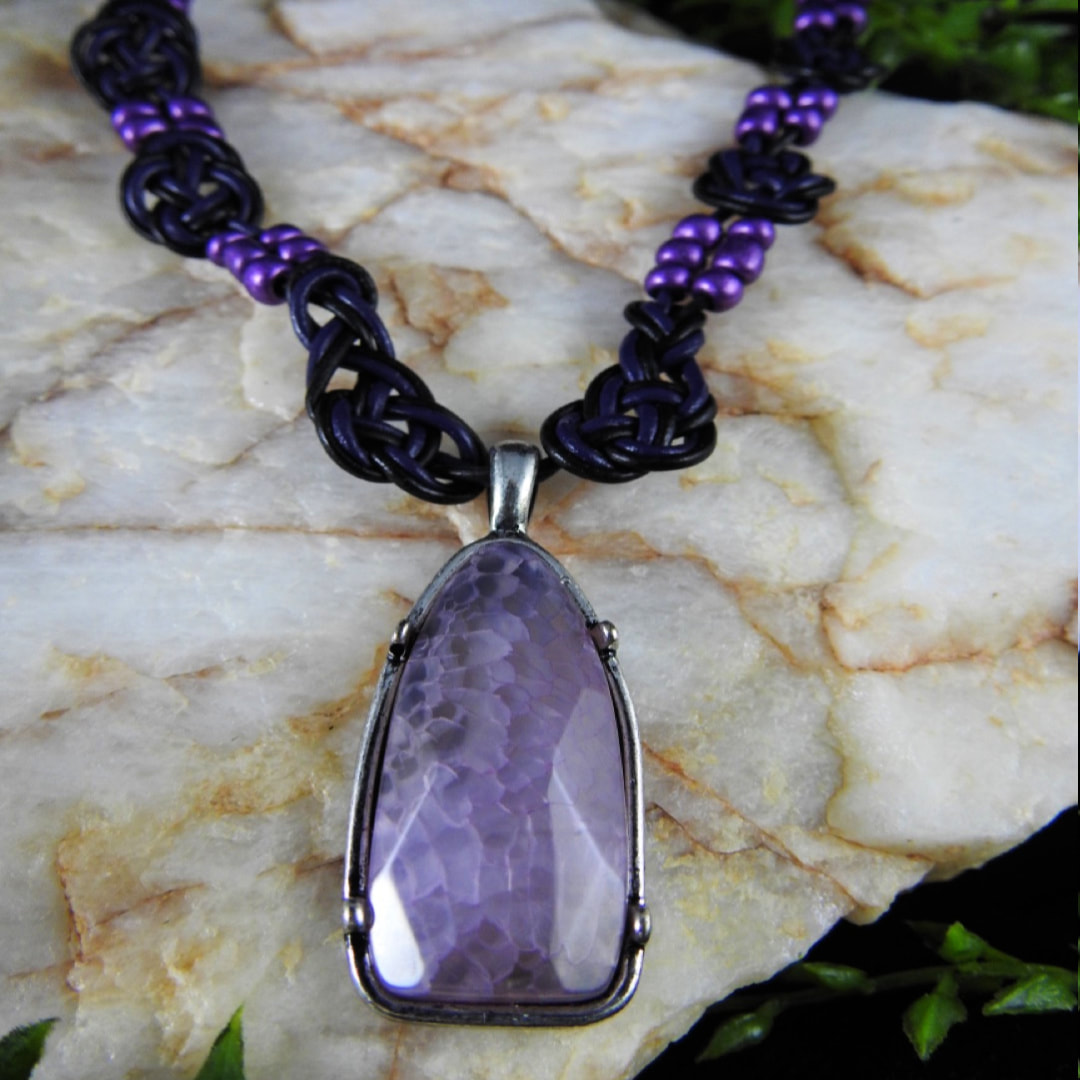 Purple Ice Amethyst Necklace